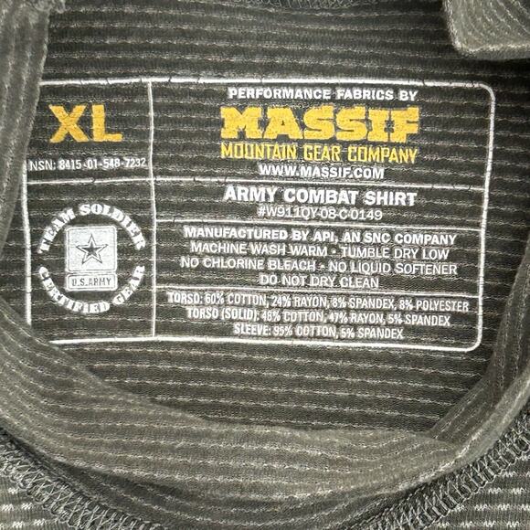 Massif US Military Army Combat Shirt Flame Res. Mens XL Camo Long Sleeve NWT - Picture 2 of 10